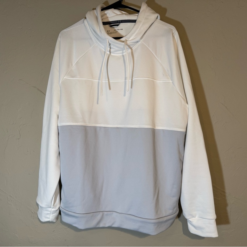 Women’s Under Armour Hoodie - White with Gray Accents
